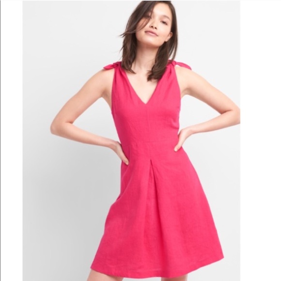 GAP | Dresses | Nwt Gap Linen Hot Pink 